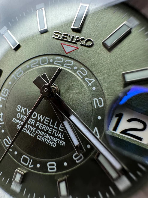 Sky-Dweller "Verde oliva" - Reloj personalizado con movimiento automático NH35 y cristal de zafiro | XP Watch Co.