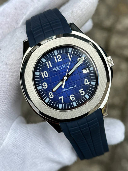 Aqua-Tropic Mod "Navy" - Reloj personalizado con movimiento automático NH35 y cristal de zafiro | XP Watch Co.