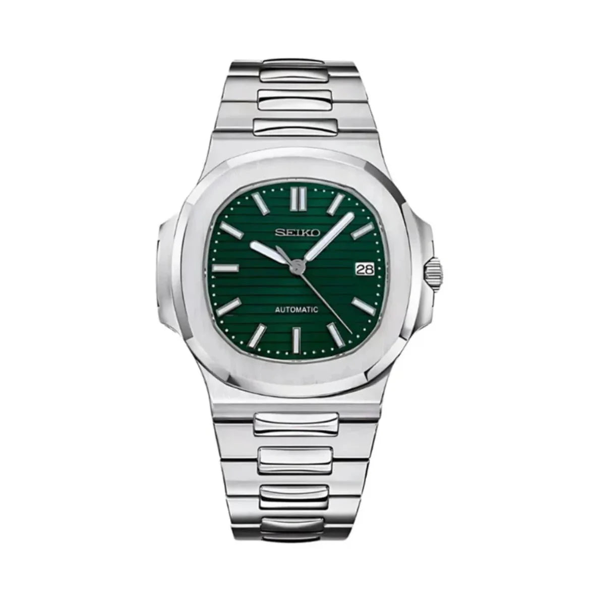 Nautic Mod "Emerald Green" - Reloj personalizado con cristal de zafiro y acero inoxidable 316L | XP Watch Co.