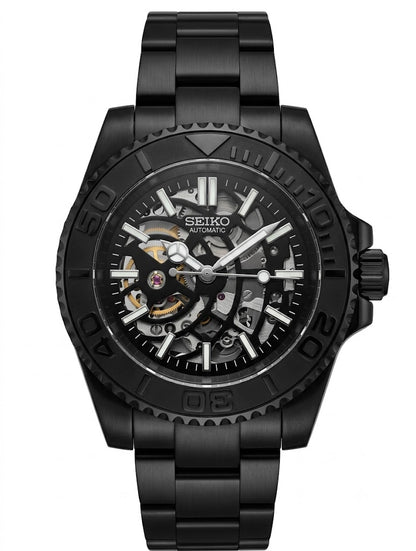 Yacht Master Skeleton "Black Panther" - Reloj personalizado con movimiento automático NH35 y cristal de zafiro | XP Watch Co.