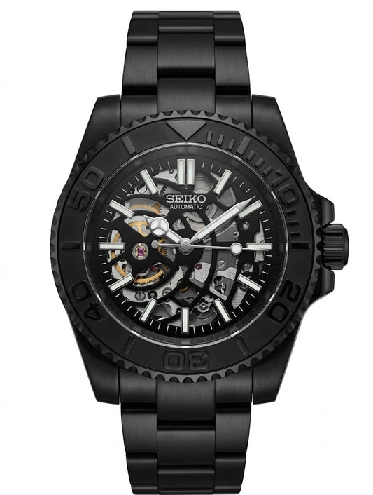 Yacht Master Skeleton "Black Panther" - Reloj personalizado con movimiento automático NH35 y cristal de zafiro | XP Watch Co.