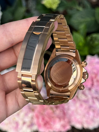 D-Racing Diamond Rainbow Rosegold - Reloj personalizado con cristal de zafiro | XP Watch Co.