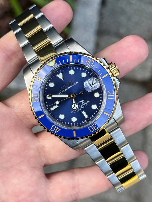 XP Mod Sub-Diver "Two Tone Blue" con movimiento NH35, acero 316L, cristal zafiro, edición limitada XP Watch Co.