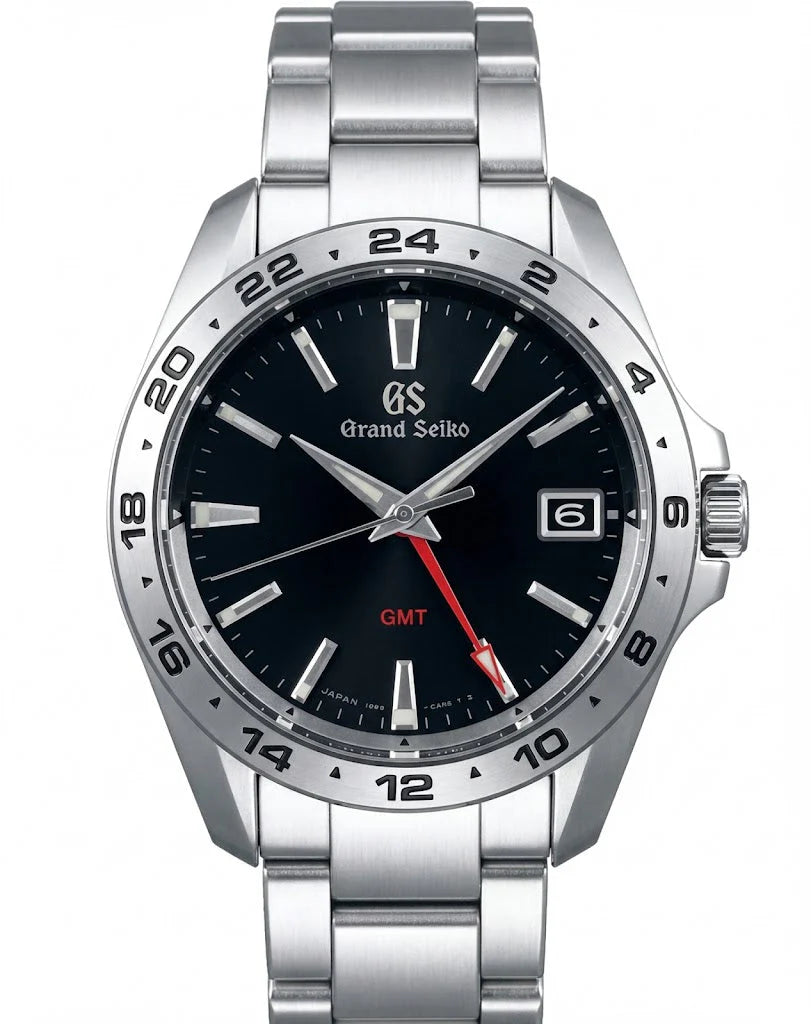 Grandko Mod GMT Dual-Time 39.5mm | Deep Black - Reloj personalizado con cristal de zafiro y acero inoxidable 316L | XP Watch Co.