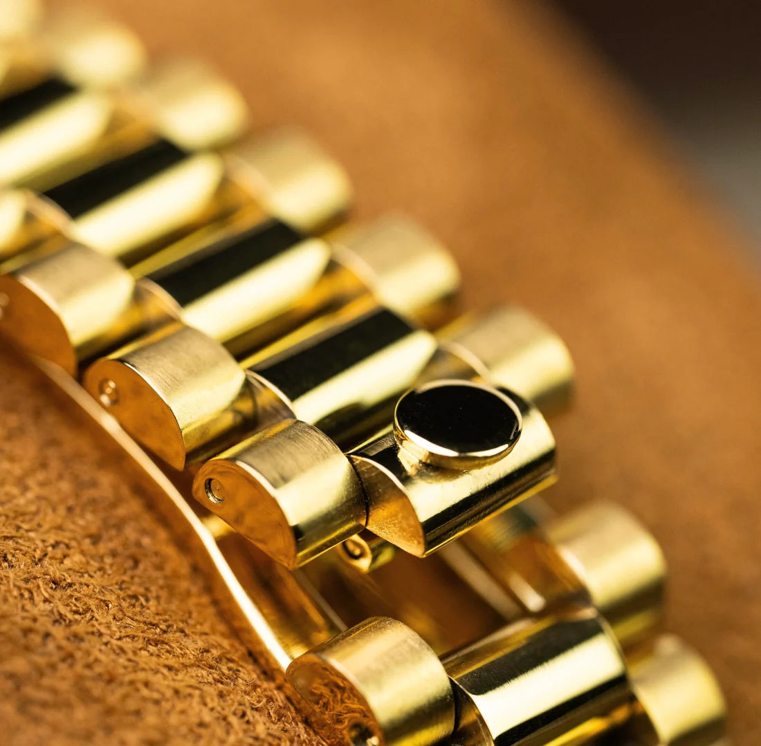 DD-President "Gold Roman" - Reloj personalizado con cristal de zafiro y acero inoxidable 316L | XP Watch Co.