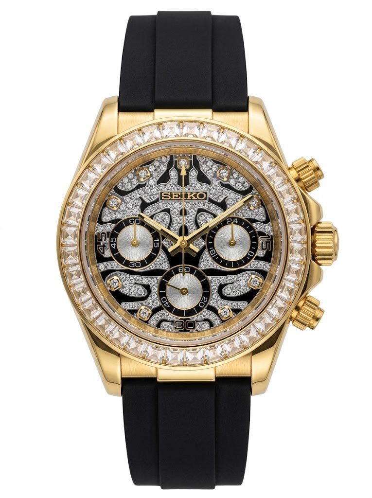 D-Racing Diamond Lion - Reloj personalizado con cristal de zafiro | XP Watch Co.