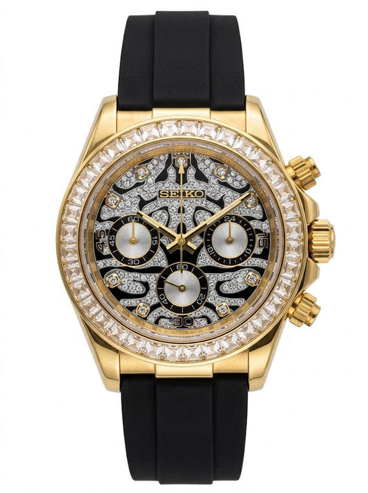 D-Racing Diamond Lion - Reloj personalizado con cristal de zafiro | XP Watch Co.