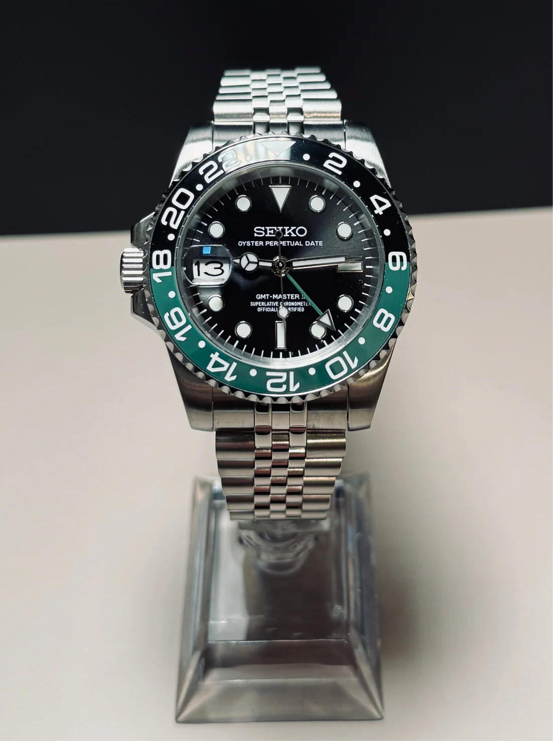 GMT Dual-Time"Sprite" - Reloj personalizado con cristal de zafiro y acero inoxidable 316L | XP Watch Co.