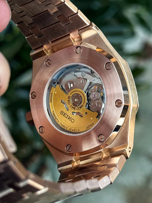 Reloj Automático XP Mod XP Mod ROAK RoseGold "Black dial" con movimiento NH35 automático y cristal zafiro XP Watch Co.