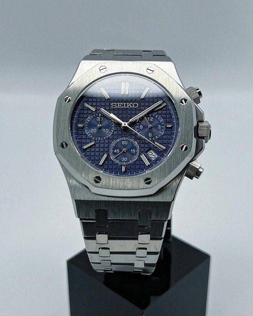 ROAK Chronograph "Blue" - Reloj personalizado con cronógrafo VK63 y acero inoxidable 316L | XP Watch Co.