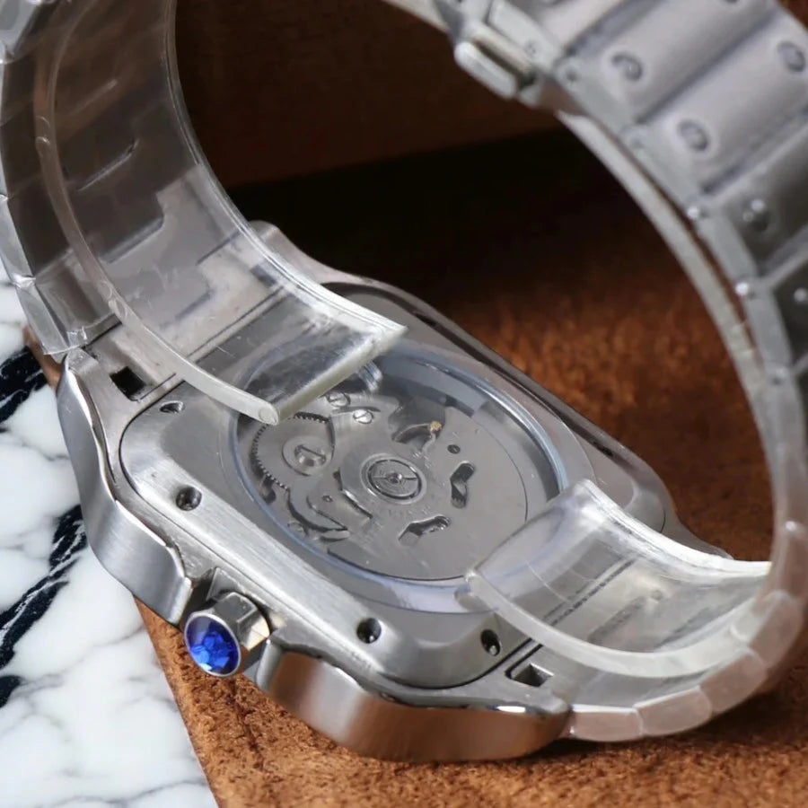 Santeiko Mod "W/Black" - Reloj personalizado con movimiento automático NH35 y acero inoxidable 316L | XP Watch Co.