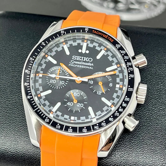 Speedy Chrono "Orange" - Reloj personalizado con movimiento automático NH35 y cristal de zafiro | XP Watch Co.