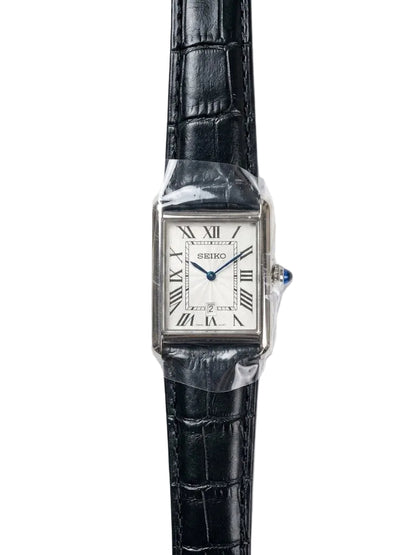 Santeiko Tank Negro Vintage - Reloj personalizado con movimiento automático NH35 y cristal de zafiro | XP Watch Co.