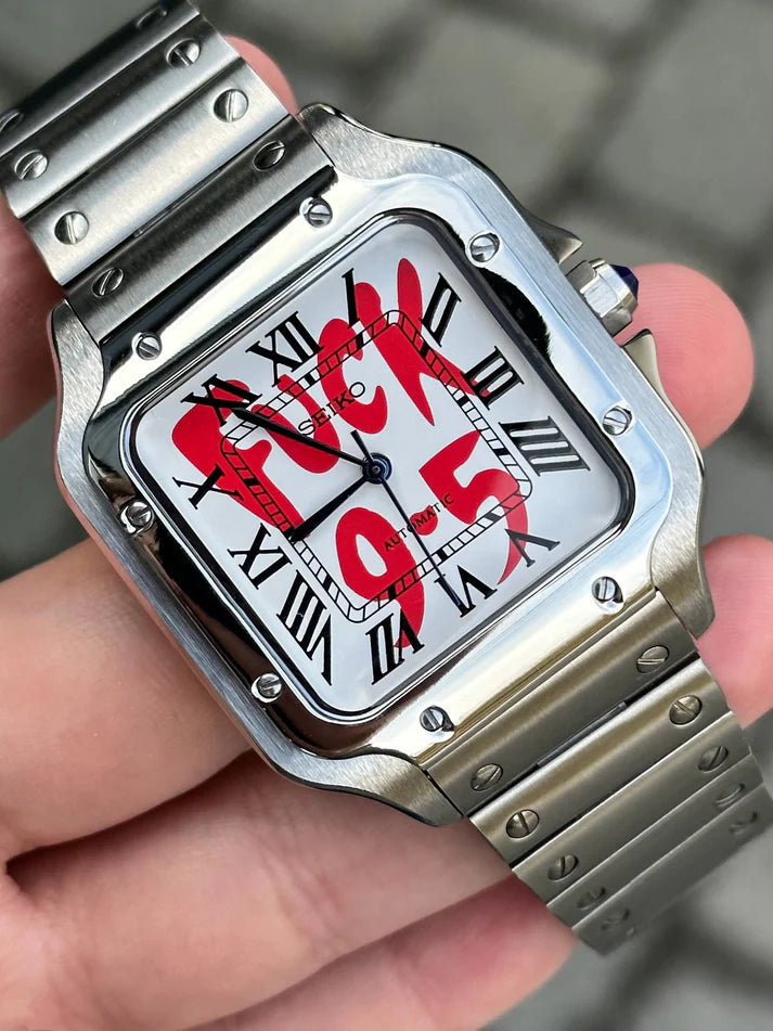 Santeiko Mod "Fck 9-5" - Reloj personalizado con acero inoxidable 316L y cristal de zafiro | XP Watch Co.