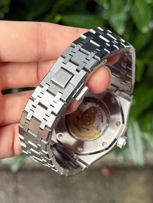 ROAK "Classic White" - Reloj personalizado con movimiento automático NH35 y cristal de zafiro | XP Watch Co.