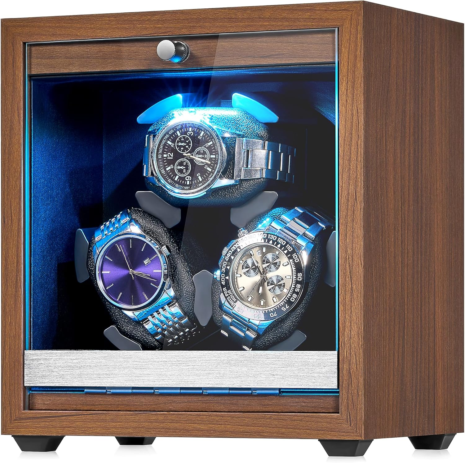 Enrollador de Reloj Automático 3 Relojes con Motor Japonés y LED - Reloj personalizado con acero inoxidable 316L | XP Watch Co.