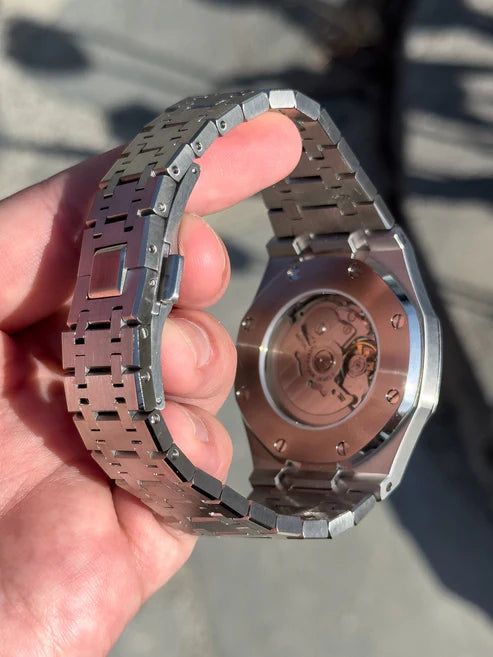 Reloj Automático XP Mod XP Mod ROAK "Skeleton Silver" con movimiento NH70 automático, cristal zafiro y acero 316L | XP Watch Co.