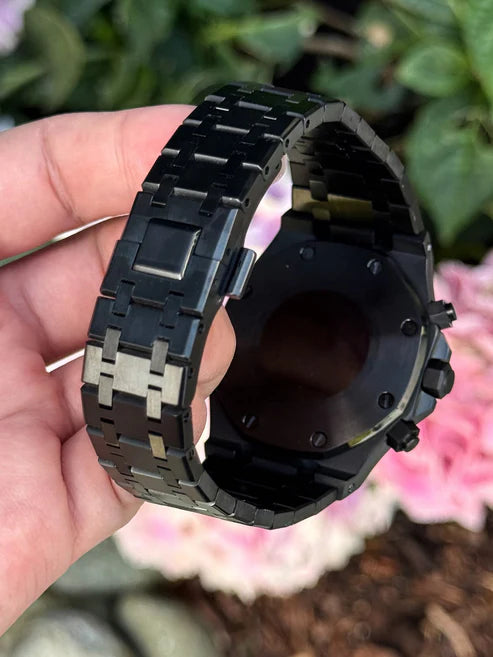 ROAK Chronograph "Black Panther" - Reloj personalizado con acero inoxidable 316L y cristal de zafiro | XP Watch Co.