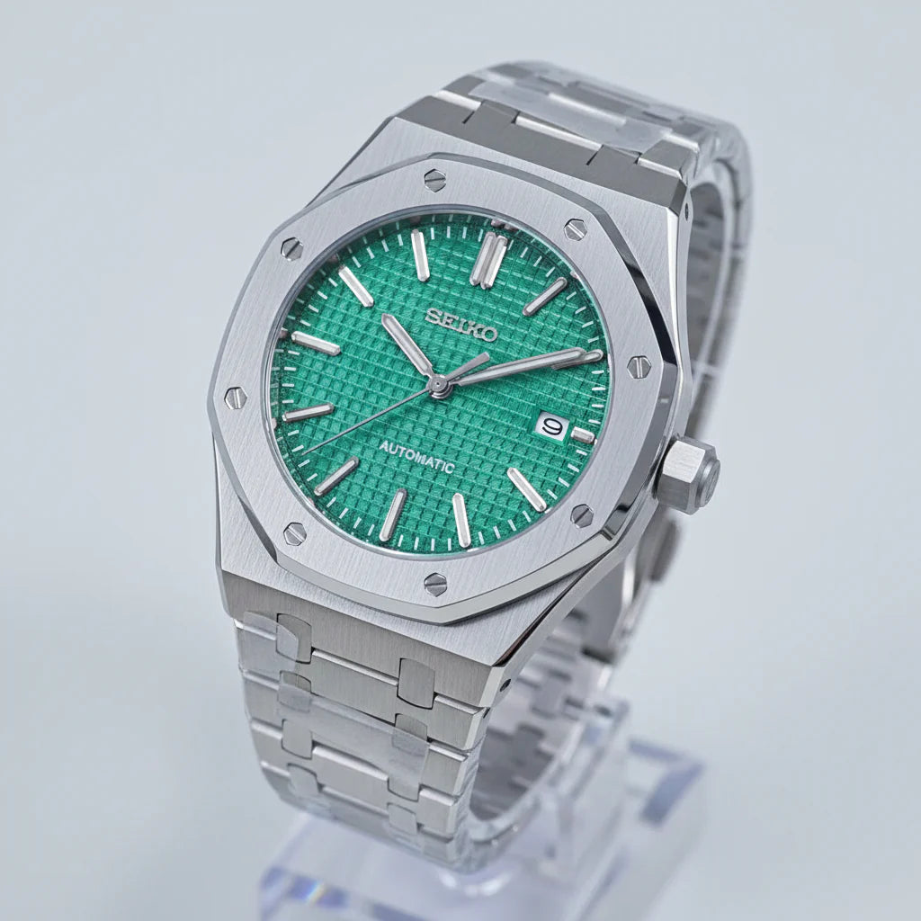 ROAK "Emerald Green" - Reloj personalizado con movimiento automático NH35 y cristal de zafiro | XP Watch Co.