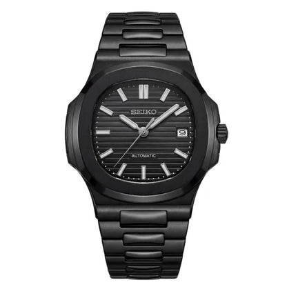 Nautic Mod "Midnight Black Stealth" - Reloj personalizado con movimiento automático NH35 y acero inoxidable 316L | XP Watch Co.