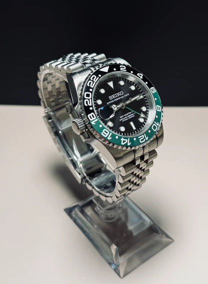 GMT Dual-Time"Sprite" - Reloj personalizado con cristal de zafiro y acero inoxidable 316L | XP Watch Co.