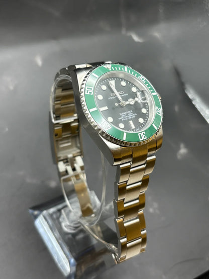 Sub-Diver "Kermit" - Reloj personalizado con movimiento automático NH35 y cristal de zafiro | XP Watch Co.
