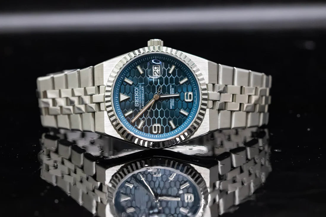 Land-Dweller Mod "Dark Blue" - Reloj personalizado con movimiento NH35 y cristal de zafiro | XP Watch Co.