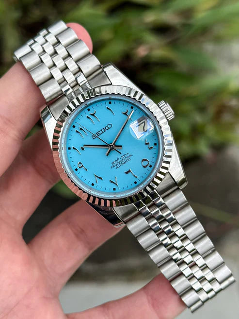 DJ-Fluted "Tiffany" Árabe con movimiento NH35, acero 316L y cristal zafiro | XP Watch Co.