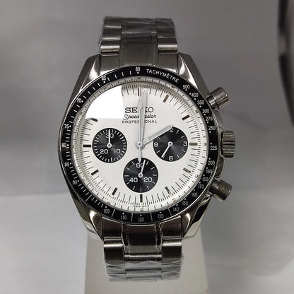 Speedy Chrono "Panda" - Reloj personalizado con cronógrafo VK63 y acero inoxidable 316L | XP Watch Co.