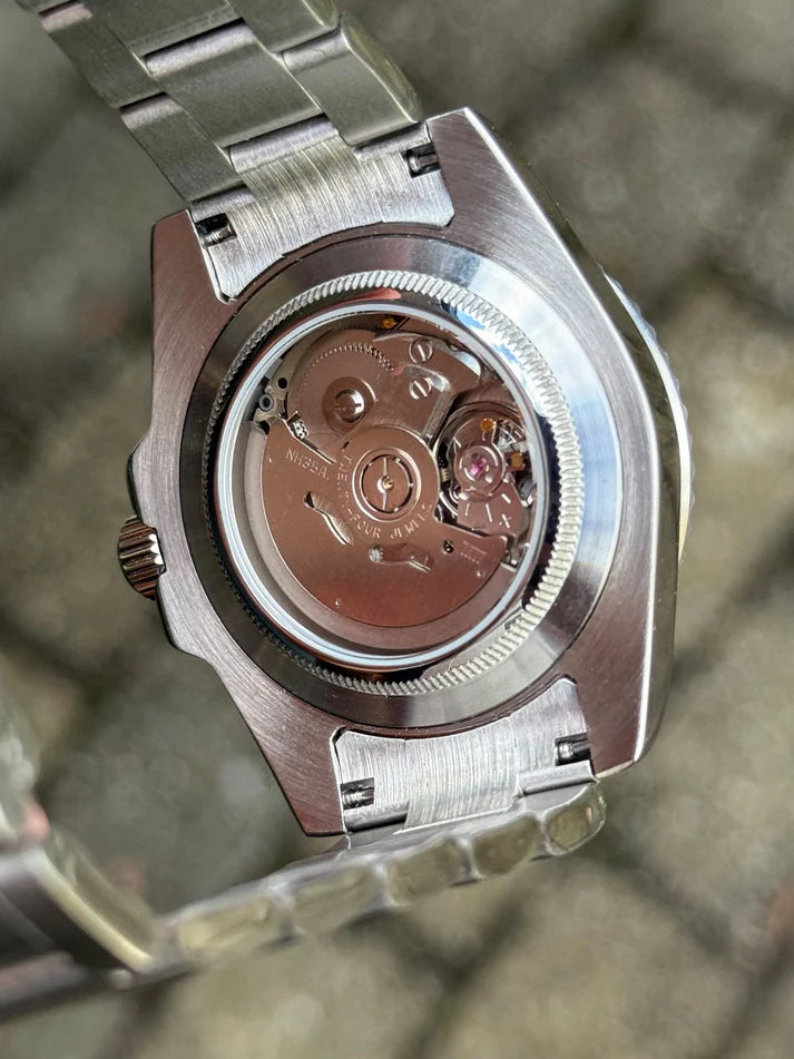 XP Mod Sub-Diver "Card Master Green" con movimiento NH35, caja acero 316L y cristal zafiro | XP Watch Co.
