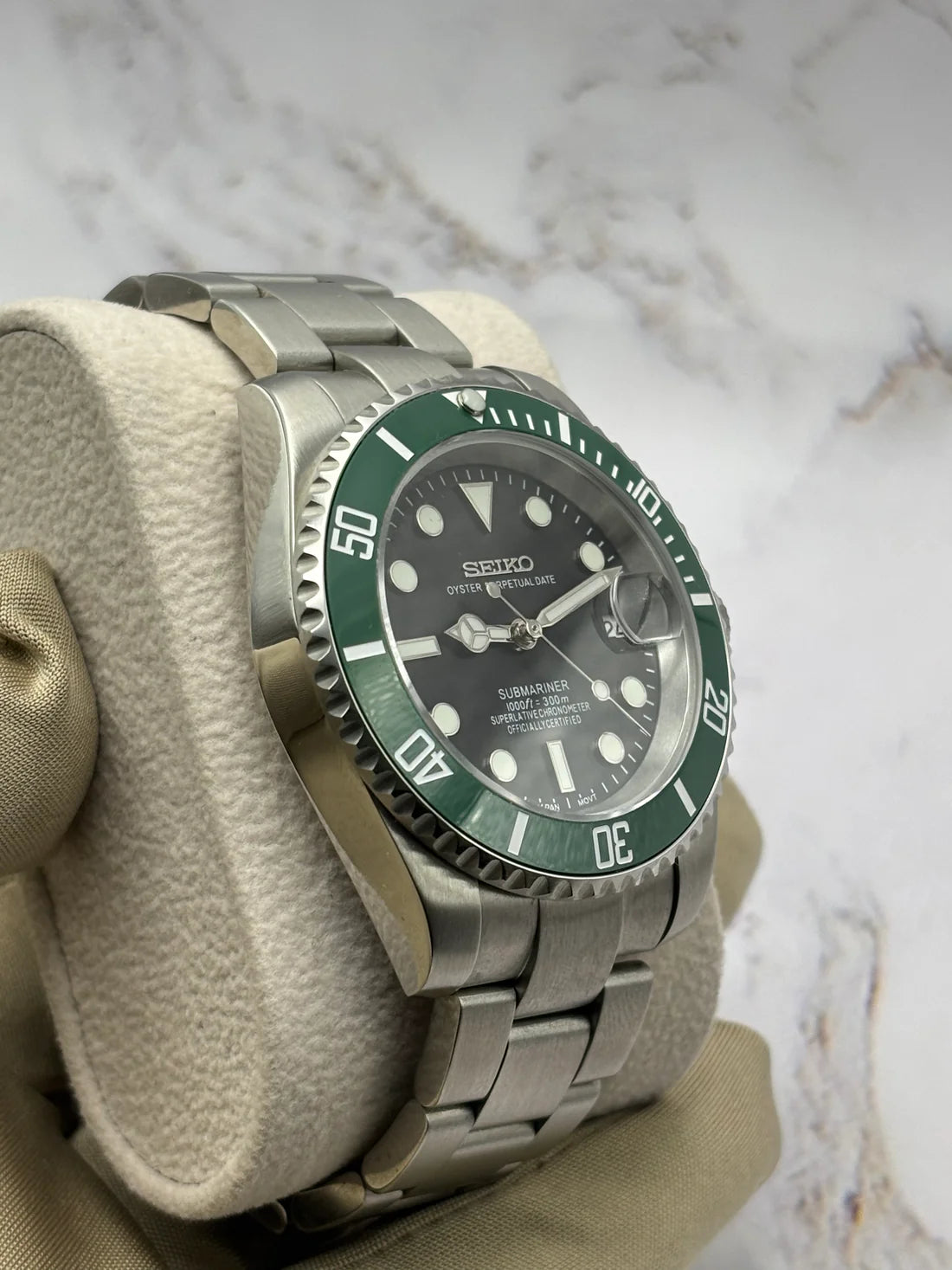 Sub-Diver "Kermit" - Reloj personalizado con movimiento automático NH35 y cristal de zafiro | XP Watch Co.