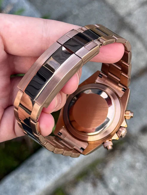 D-Racing "Rainbow" Rose Gold - Reloj personalizado con acero inoxidable 316L y cristal de zafiro | XP Watch Co.