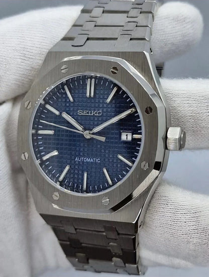 ROAK Mod "Blue" - Reloj personalizado con movimiento automático NH35 y cristal de zafiro | XP Watch Co.