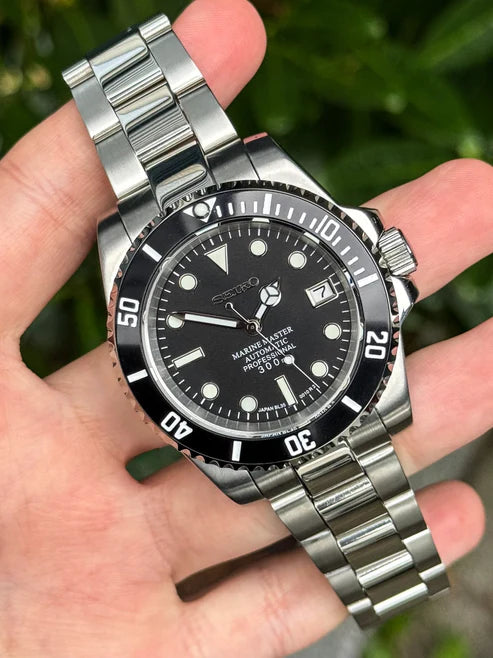 Sub-Diver "Black Watch" - Reloj personalizado con movimiento automático NH35 y cristal de zafiro | XP Watch Co.