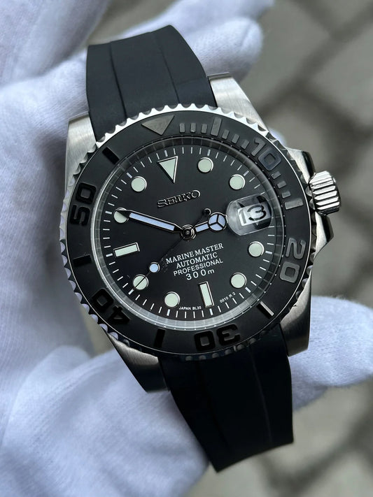 Reloj Automático XP Mod Yacht Master "Silver" - movimiento NH35 automático, cristal zafiro, acero 316L | XP Watch Co.