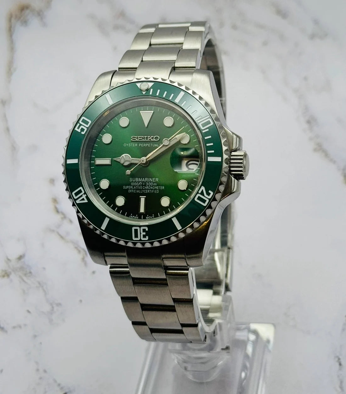 Sub-Diver "Hulk" - Reloj personalizado con cristal de zafiro y acero inoxidable 316L | XP Watch Co.