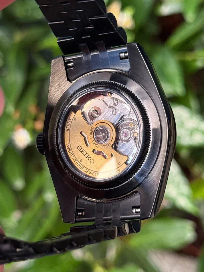 Sky-Dweller "Black / White" - Reloj personalizado con movimiento automático NH35 y acero inoxidable 316L | XP Watch Co.