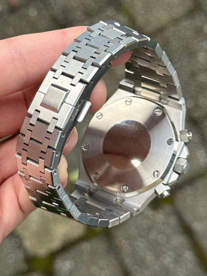 ROAK Chronograph Panda - Reloj personalizado con acero inoxidable 316L y movimiento automático NH35 | XP Watch Co.