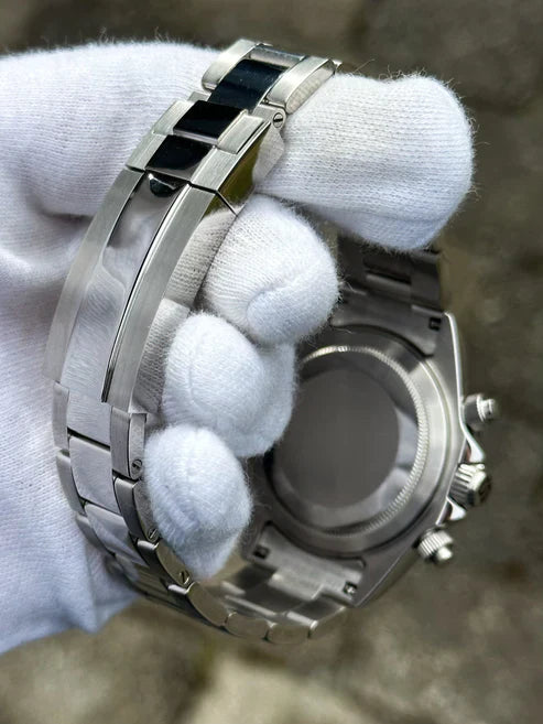 D-Racing "Panda Platinum" - Reloj personalizado con acero inoxidable 316L y cristal de zafiro | XP Watch Co.
