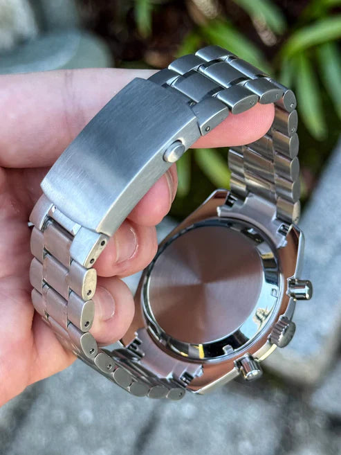 cronógrafo Speedy Chrono "Moonwatch" - Reloj personalizado con acero inoxidable 316L y movimiento VK63 | XP Watch Co.
