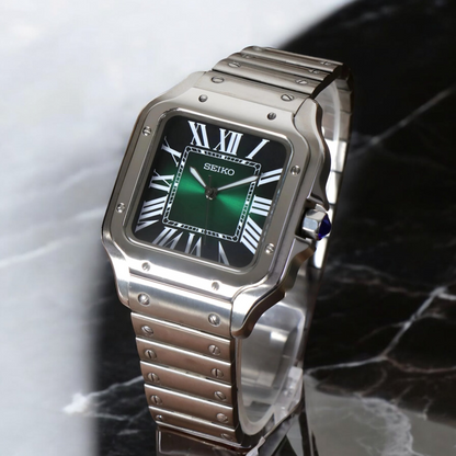 Santeiko Mod "Forest Green" - Reloj personalizado con cristal de zafiro y acero inoxidable 316L | XP Watch Co.