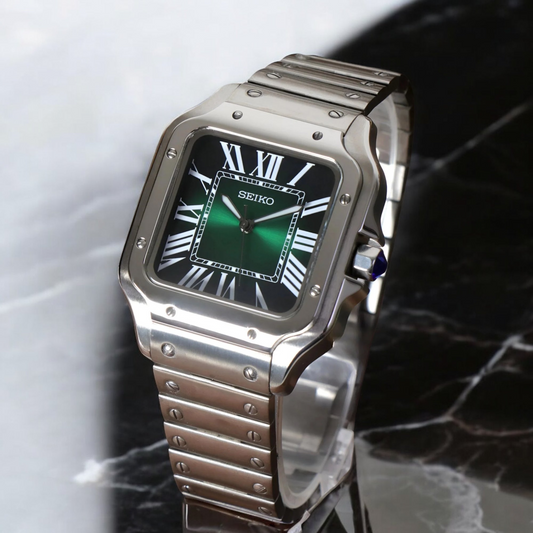 XP Mod S-Aviator Mod "Forest Green" con movimiento NH35, acero 316L y cristal zafiro | XP Watch Co.