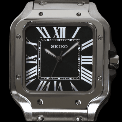 Santeiko Mod "W/Black" - Reloj personalizado con movimiento automático NH35 y acero inoxidable 316L | XP Watch Co.