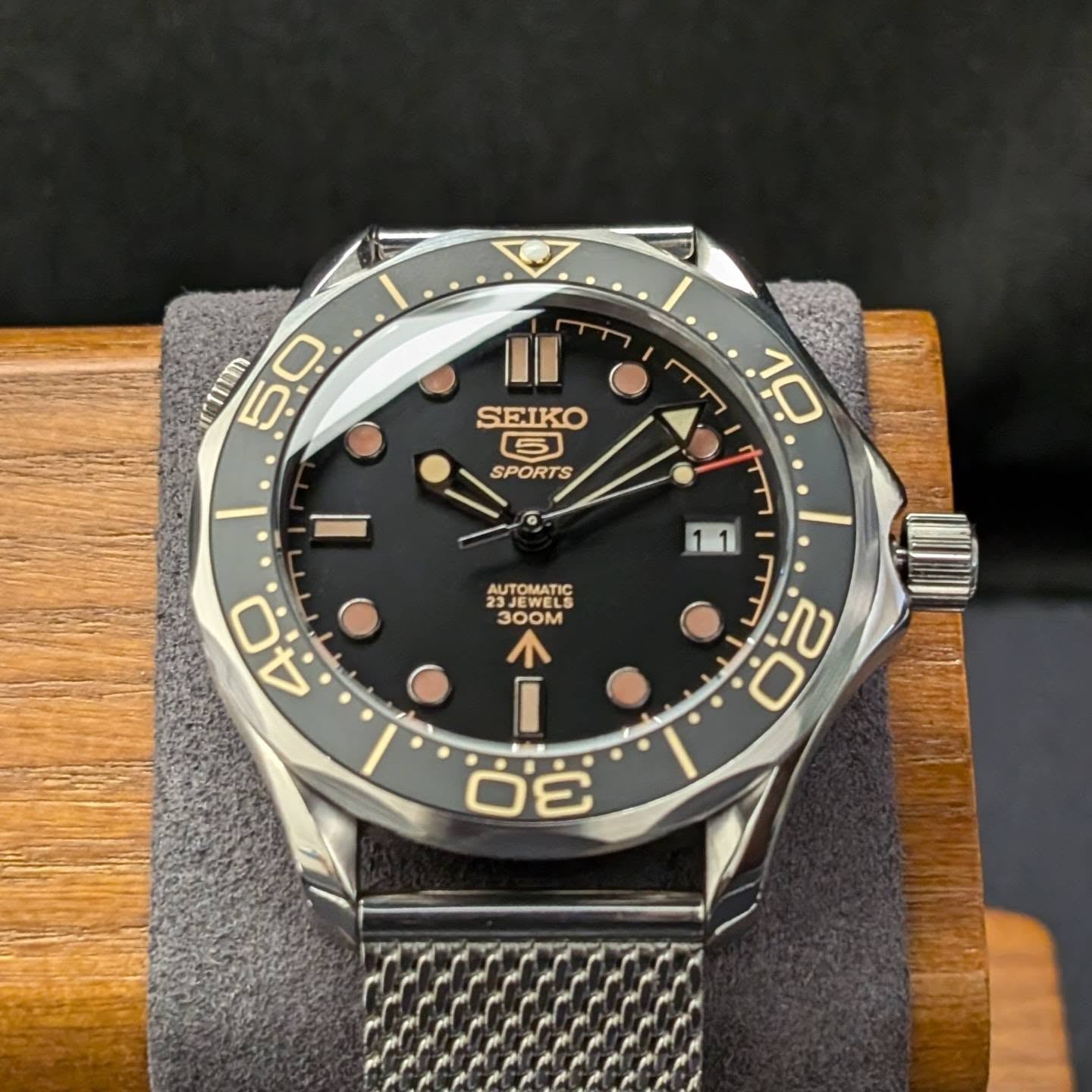 Mod Seamaster Diver 5 Sports - 007 - Reloj personalizado con movimiento automático NH35 y cristal de zafiro | XP Watch Co.