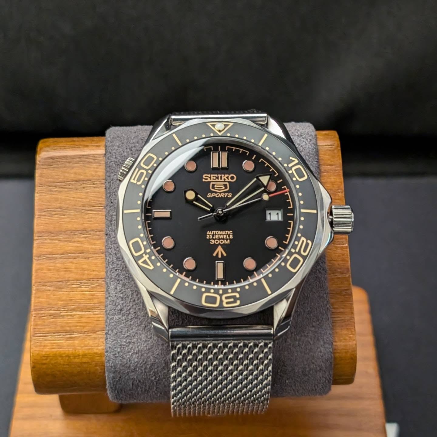 Mod Seamaster Diver 5 Sports - 007 - Reloj personalizado con movimiento automático NH35 y cristal de zafiro | XP Watch Co.