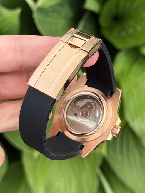 Yacht Master "Rose Gold" - Reloj personalizado con movimiento automático NH35 y cristal de zafiro | XP Watch Co.