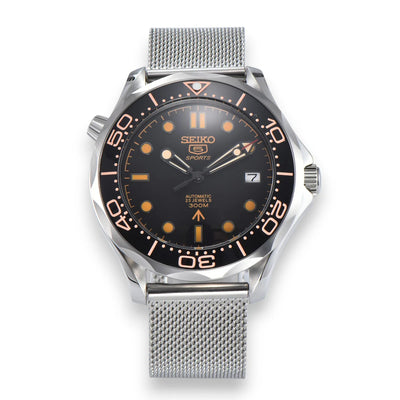 Mod Seamaster Diver 5 Sports - 007 - Reloj personalizado con movimiento automático NH35 y cristal de zafiro | XP Watch Co.