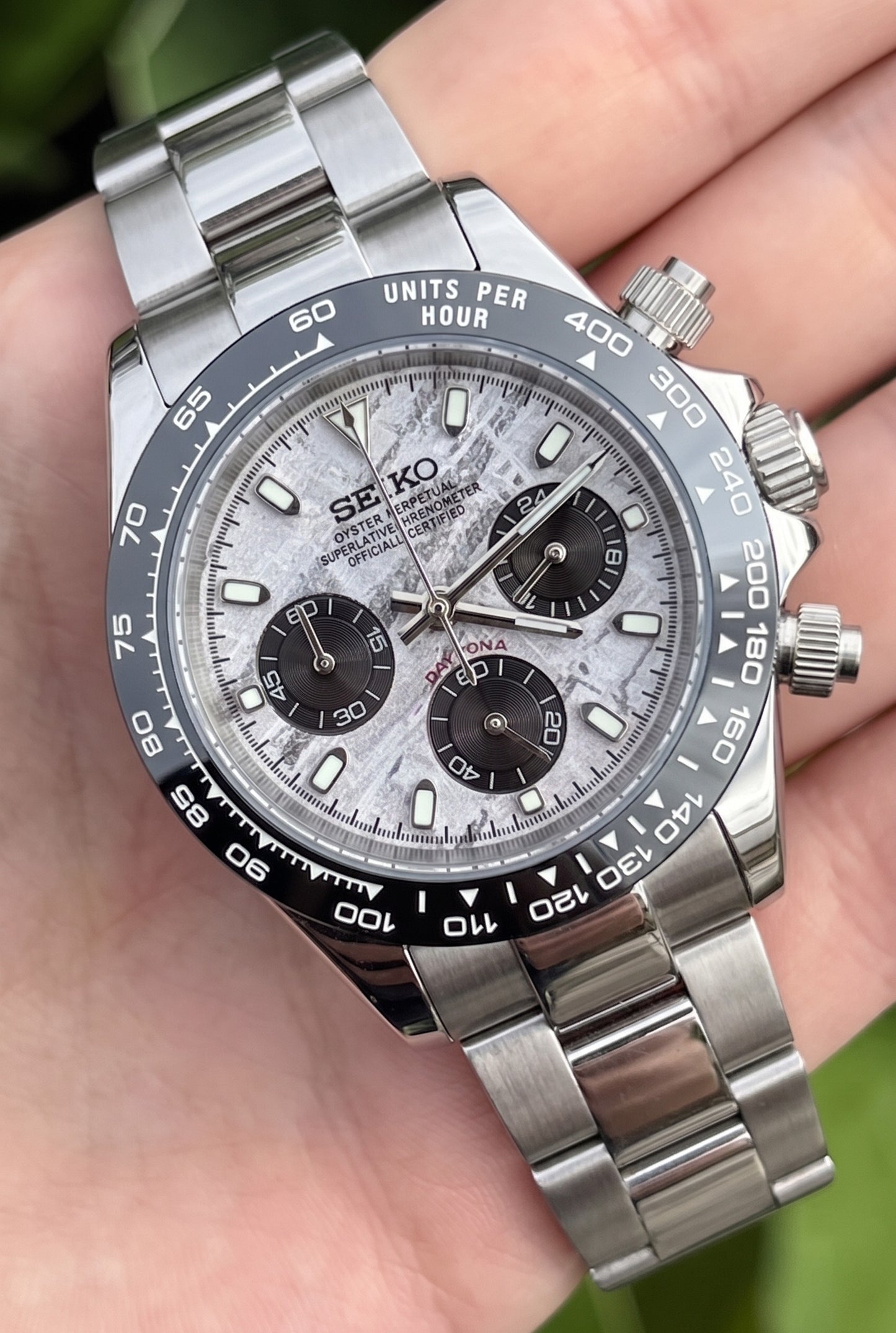 D-Racing "Meteorito" - Reloj personalizado con cristal de zafiro y acero inoxidable 316L | XP Watch Co.