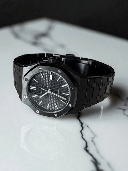 ROAK "Black Classic" - Reloj personalizado con acero inoxidable 316L y cristal de zafiro | XP Watch Co.