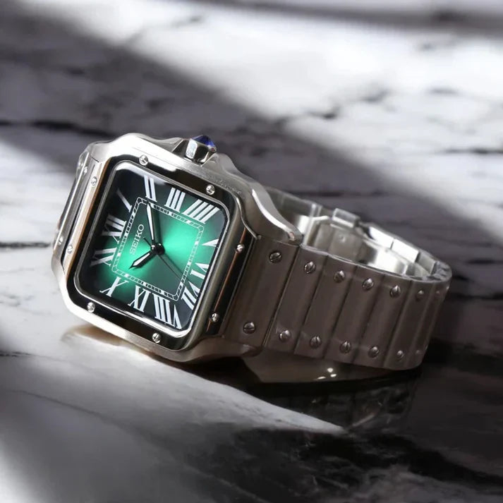 Santeiko Mod "Forest Green" - Reloj personalizado con cristal de zafiro y acero inoxidable 316L | XP Watch Co.